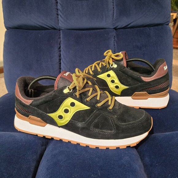 Saucony Shadow Original Black / Gold Men's Size 11 US - Picture 1 of 4